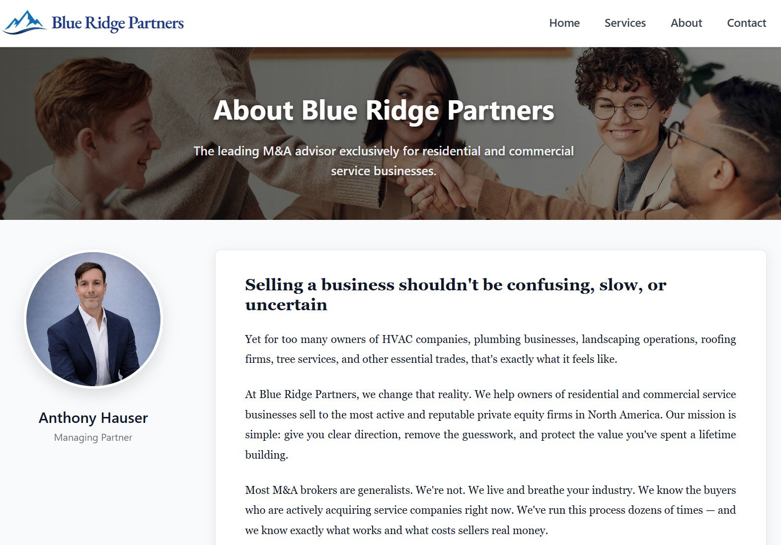 Blue Ridge Partners project screenshot